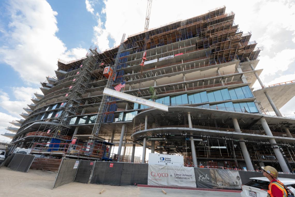 Hotel development site in progress — representing the rapid hospitality development across emerging markets in Africa